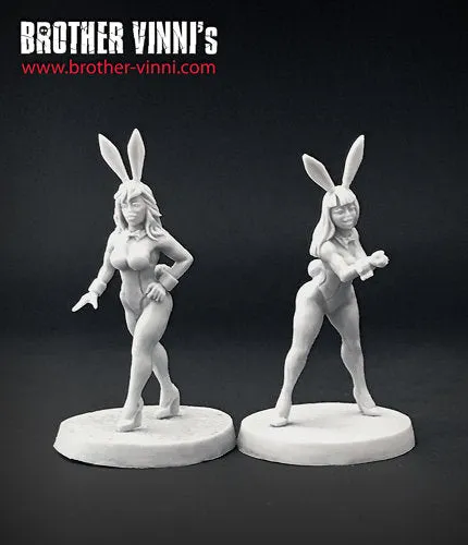 Brother Vinni Bunny Girls 02 figurine résine 28mm lot 2