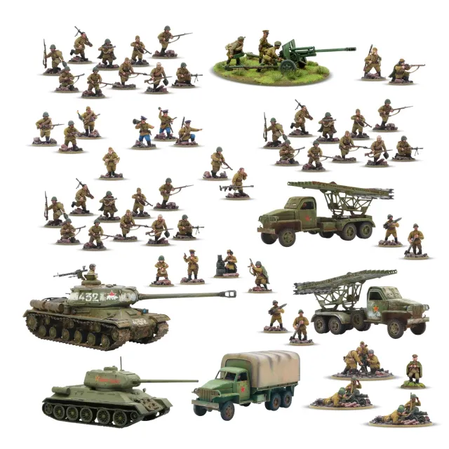Bolt Action Forward to Berlin Mega Bundle armée soviétique figurines plastique métal