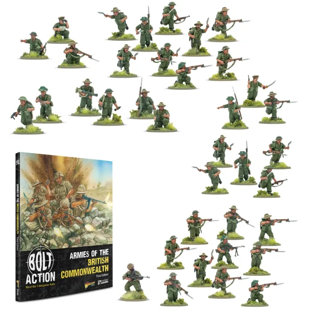 Bolt Action Commonwealth bundle Gurkhas livre jungle Burma