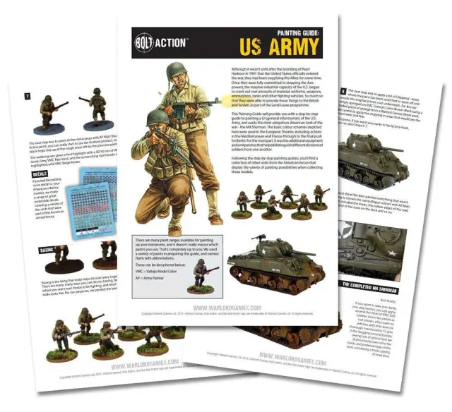 Bolt Action United States Painting Guide guide peinture PDF numérique