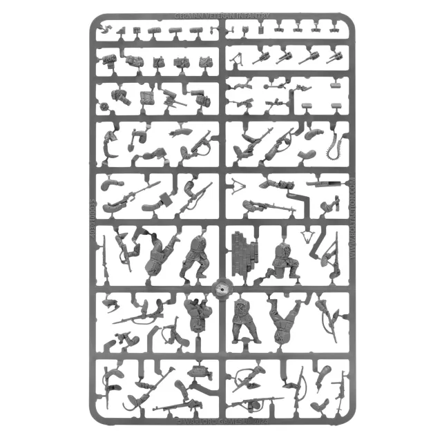 Bolt Action German Veteran Infantry Sprue grappe plastique