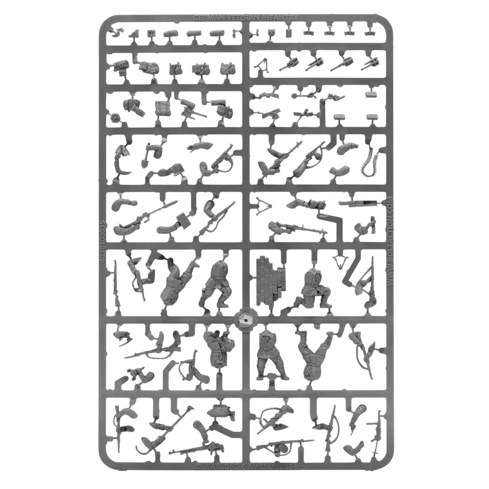 Bolt Action German Veteran Infantry Sprue grappe plastique