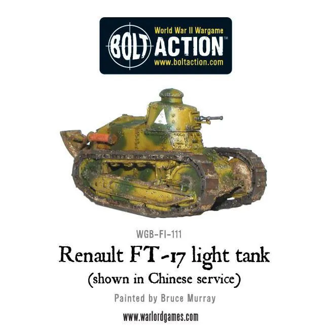 Warlord Games Bolt Action Renault FT-17 char miniature 1/56