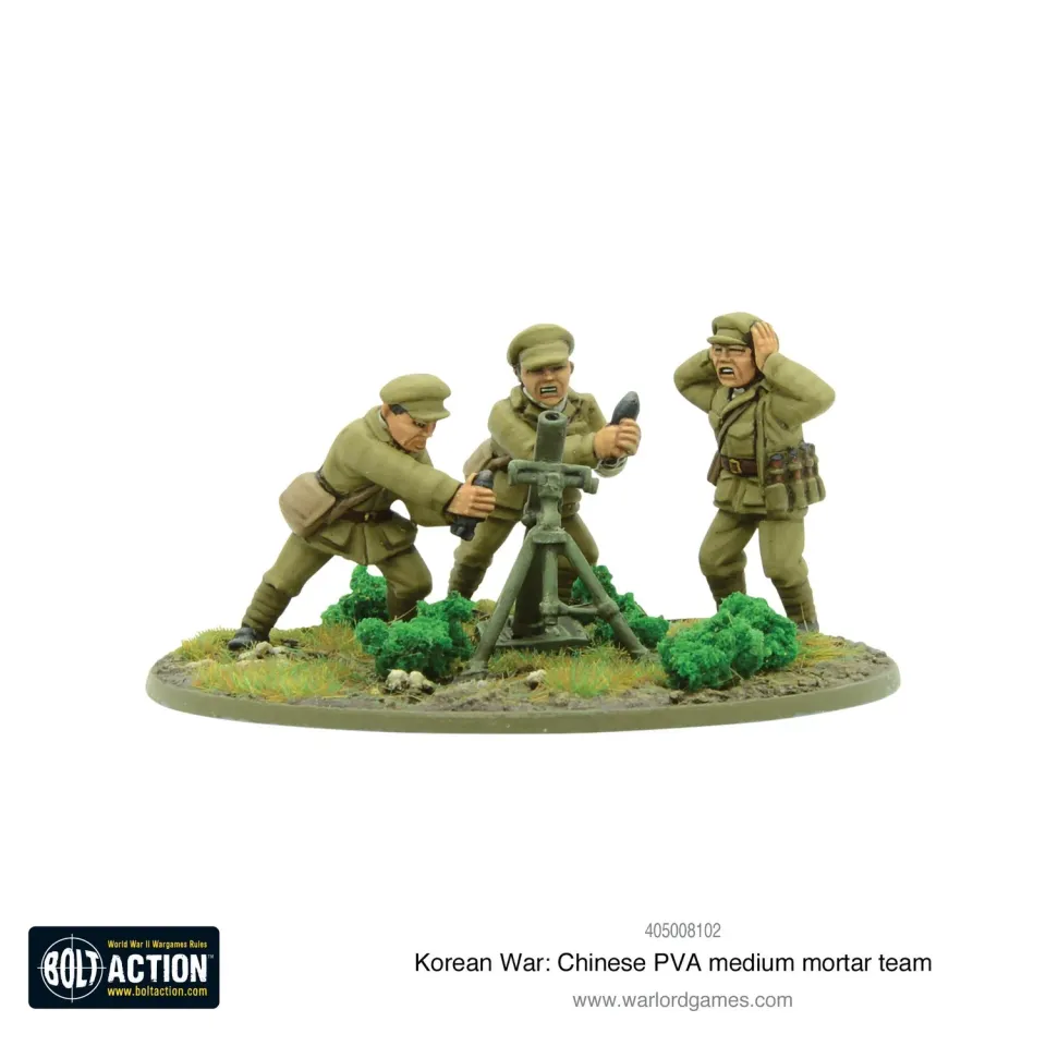 Bolt Action Chinese PVA Medium Mortar figurines métal Corée