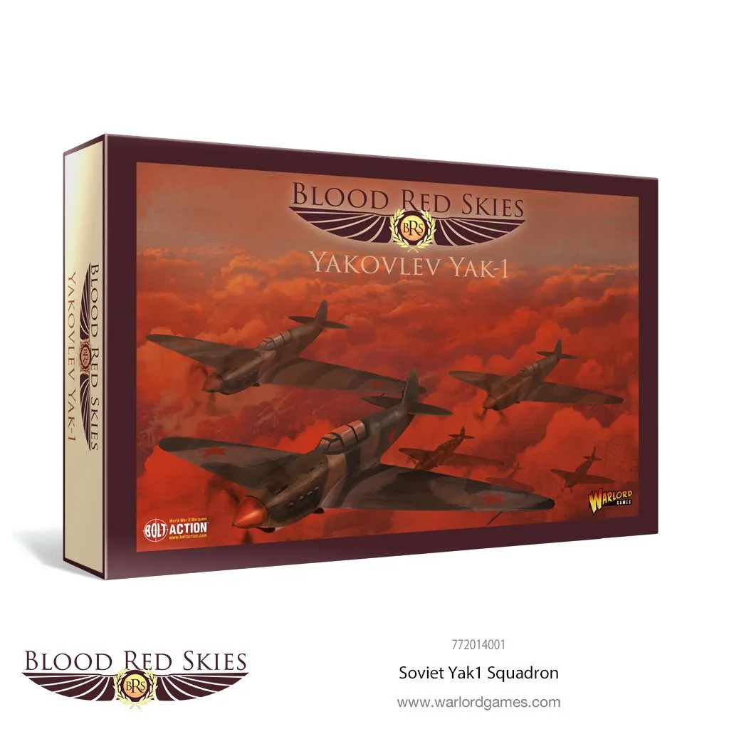 Bolt Action Blood Red Skies Soviet Yak1 escadrille 6 avions plastique