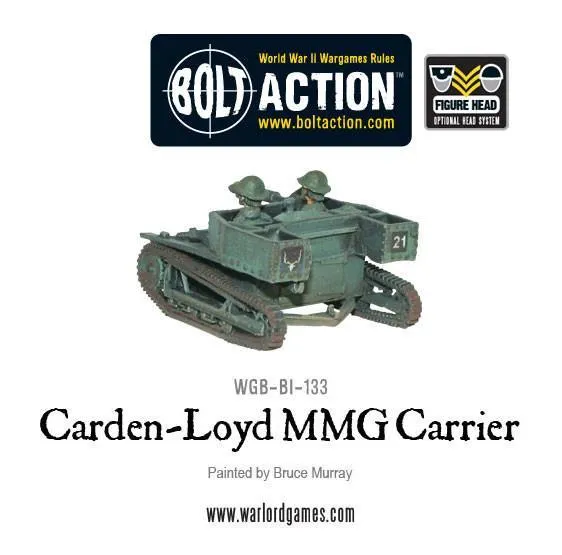 Bolt Action Carden Loyd MMG carrier véhicule résine métal
