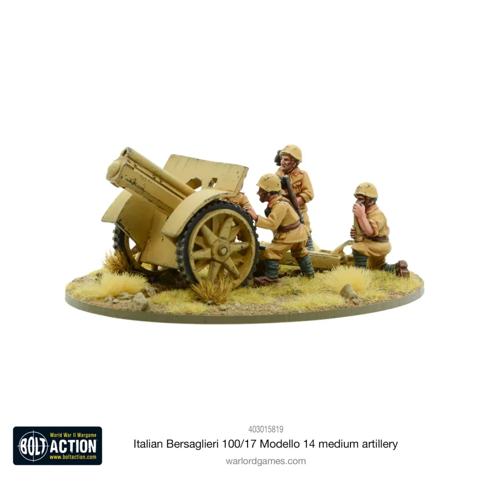 Bolt Action Bersaglieri 100/17 Modello 14 canon artillerie métal