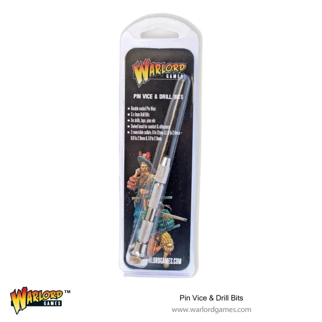 Bolt Action Warlord Pin Vice and Drill Bits porte-foret 5 forets 1 mm