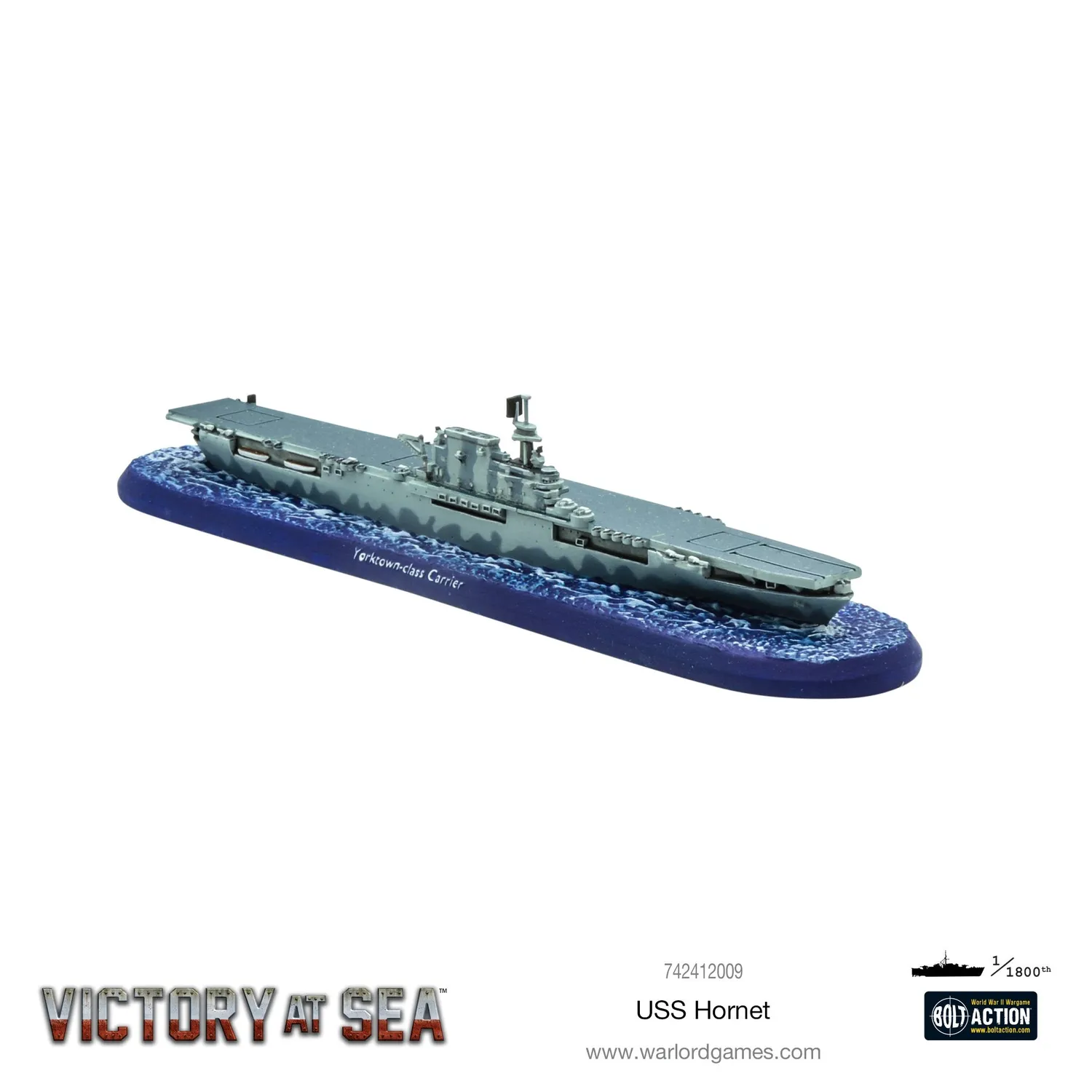 Warlord Games Victory at Sea USS Hornet porte-avions résine