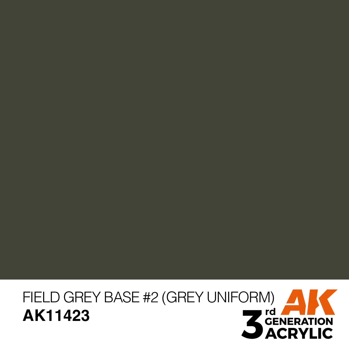 Bolt Action Field Grey Base #2 (Grey Uniform) peinture acrylique 17 ml gris