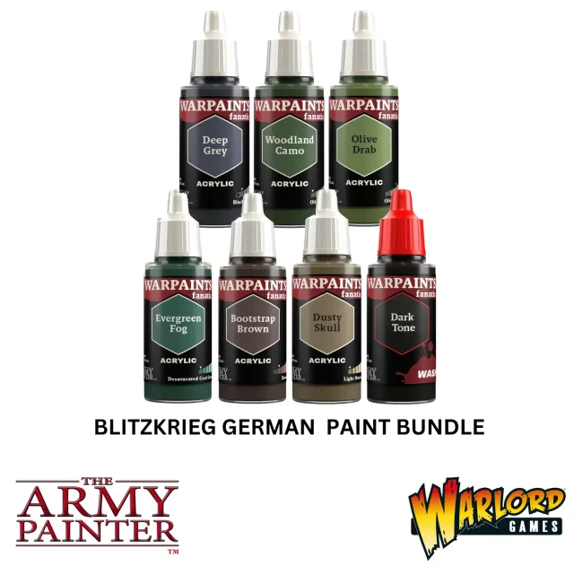 Bolt Action Blitzkrieg German Paint Bundle set 7 peintures
