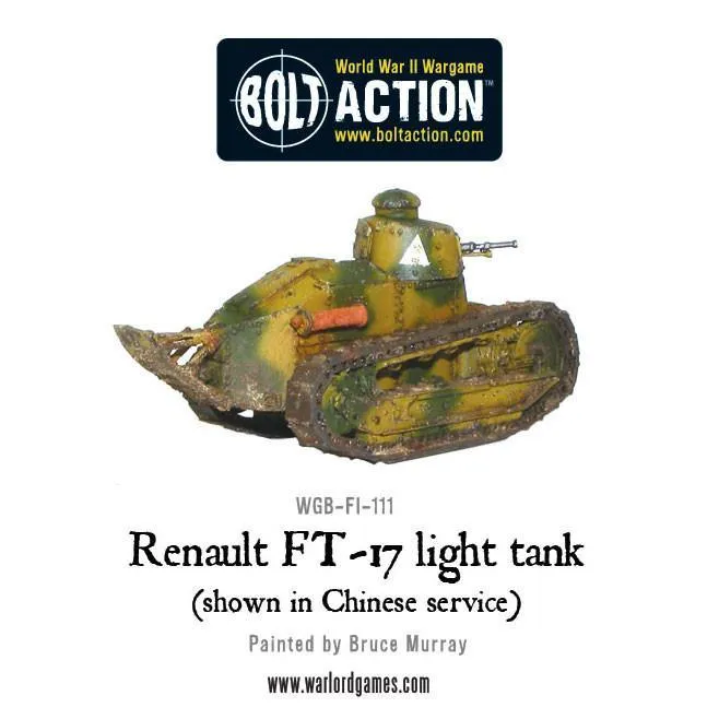 Warlord Games Bolt Action Renault FT-17 char miniature 1/56
