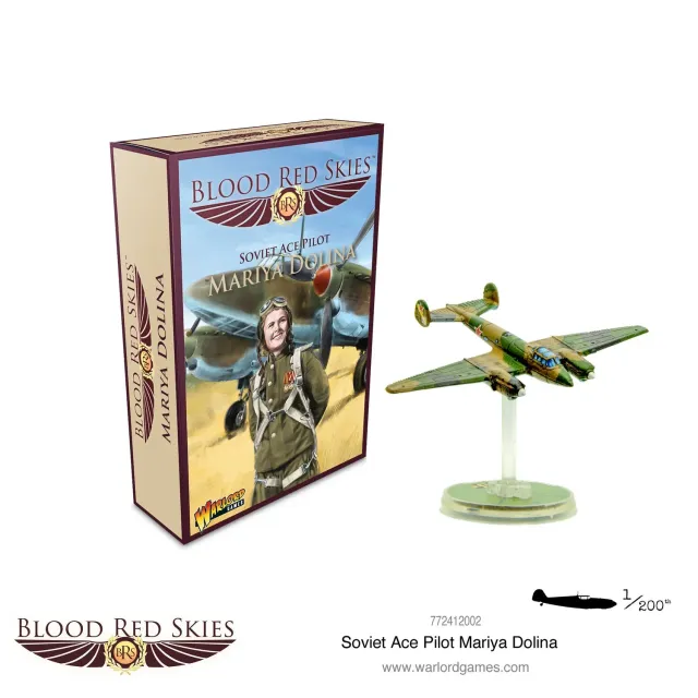 Warlord Games Blood Red Skies Soviet Ace Pilot Mariya Dolina avion résine