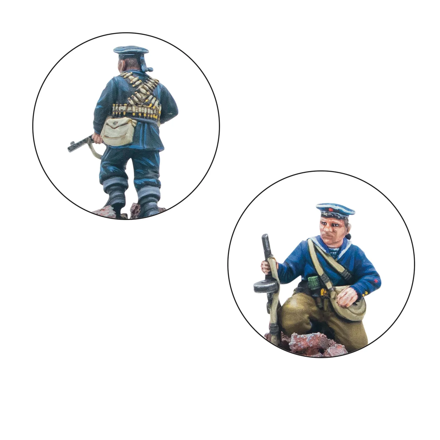Bolt Action Soviet Naval Brigade veteran squad figurines résine