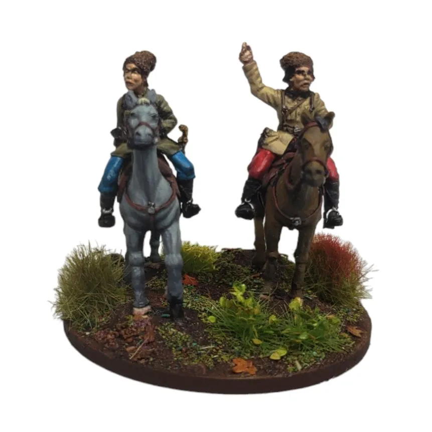 Des Tranchées aux Barricades État-major makhnoviste figurines métal 4 cavaliers