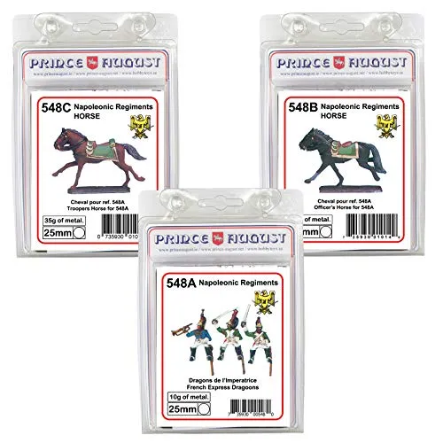 Prince August PA548 Dragons Impératrice Lot 3 moules 25mm