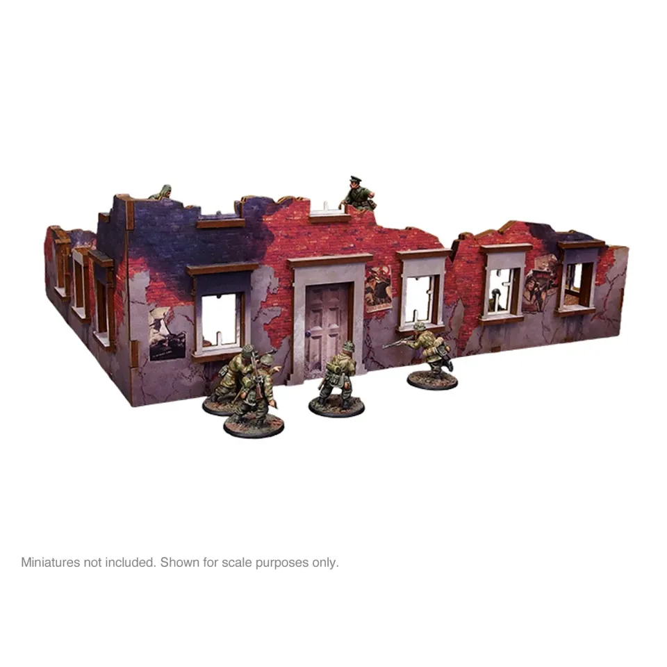 Bolt Action Ostfront Stalingrad bâtiment ruiné décor prépeint