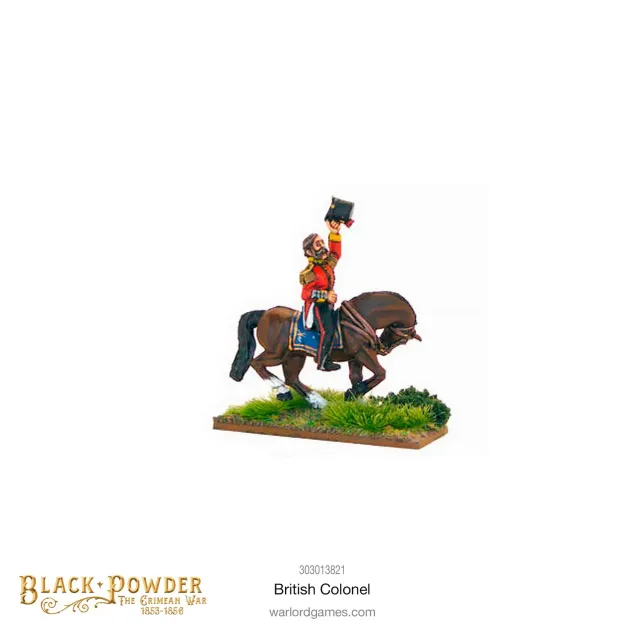 Bolt Action Crimean War Colonel britannique figurine métal montée