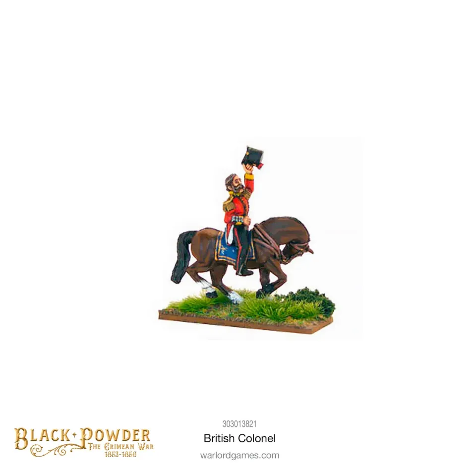 Bolt Action Crimean War Colonel britannique figurine métal montée