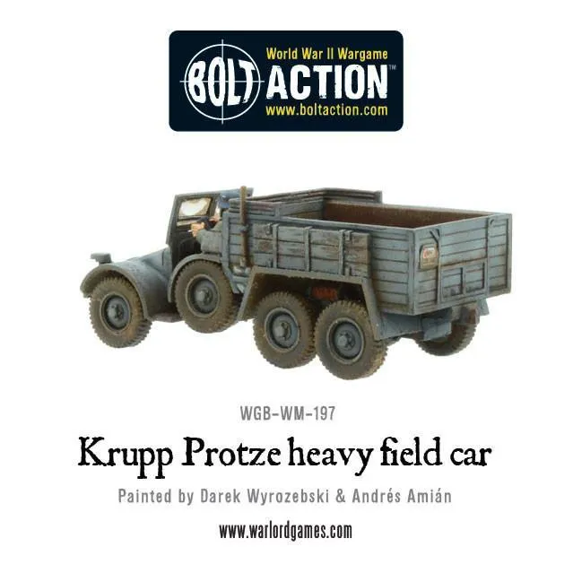 Bolt Action Krupp Protze véhicule résine 28mm