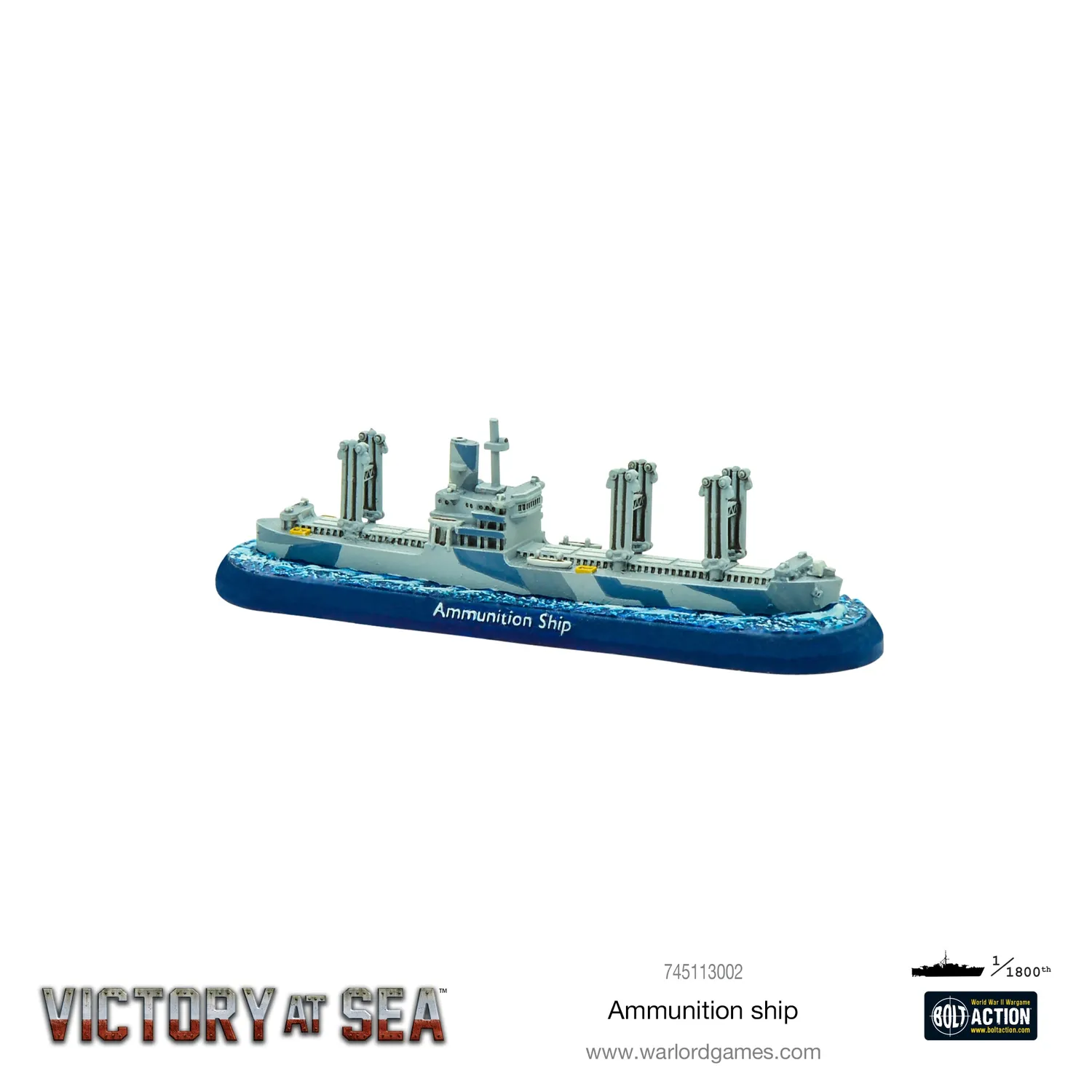 Victory at Sea Ammunition Ship navire munitions résine