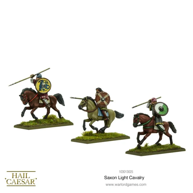 Hail Caesar Saxon light cavalry figurines métal x3