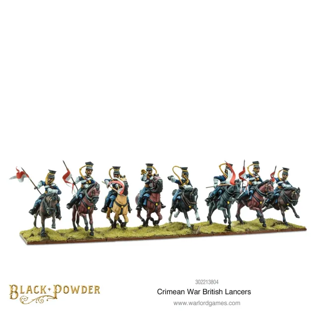 Bolt Action Black Powder Crimean War British Lancers figurines cavalerie métal
