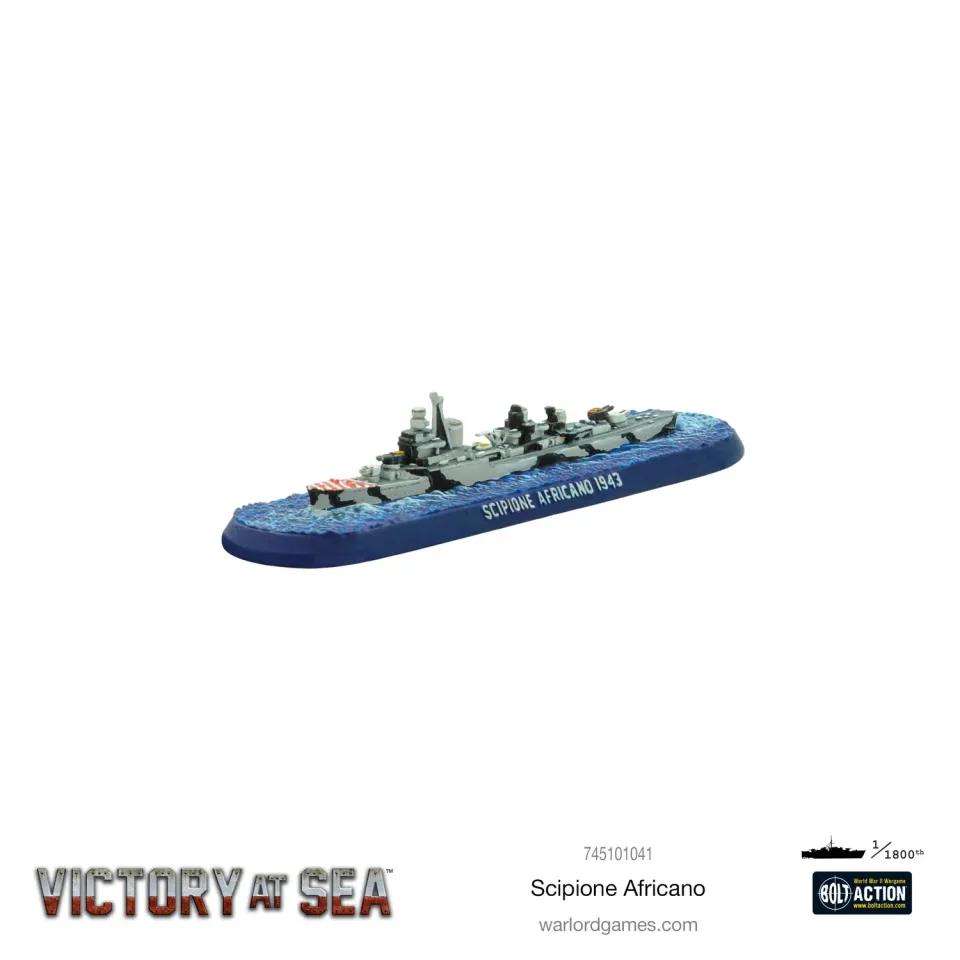 Bolt Action Victory at Sea Scipione Africano navire résine métal