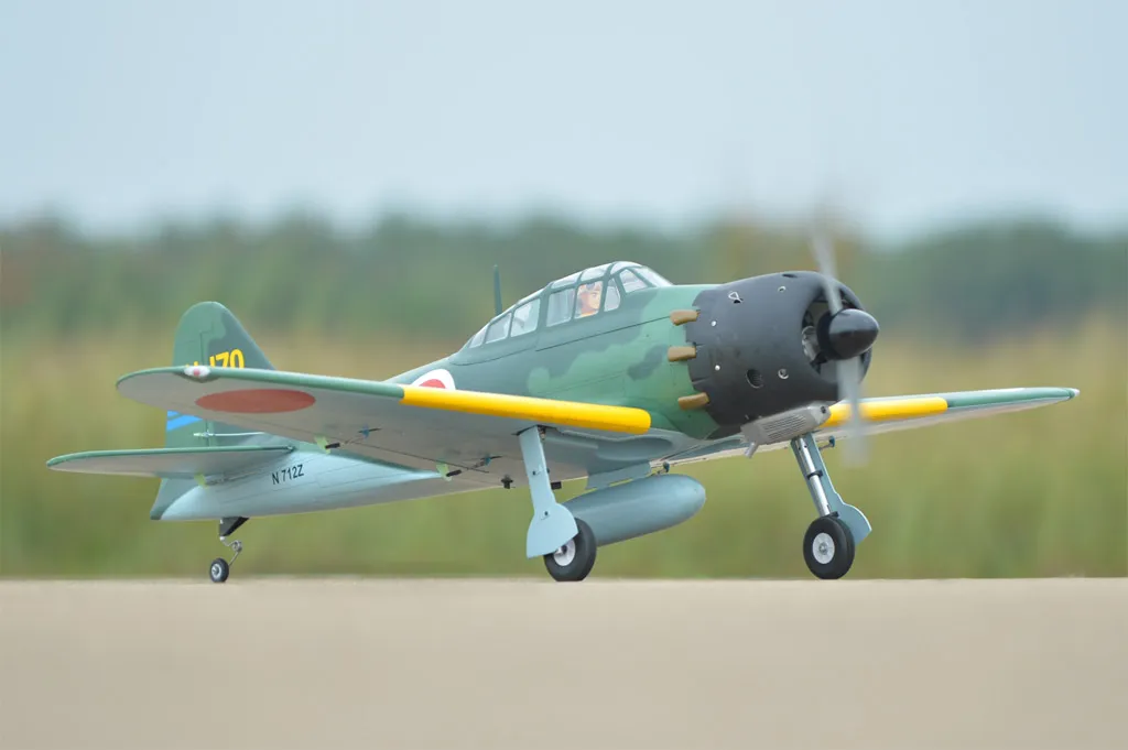Black Horse BH171-V2 A6M Zero avion RC 1720mm rétract