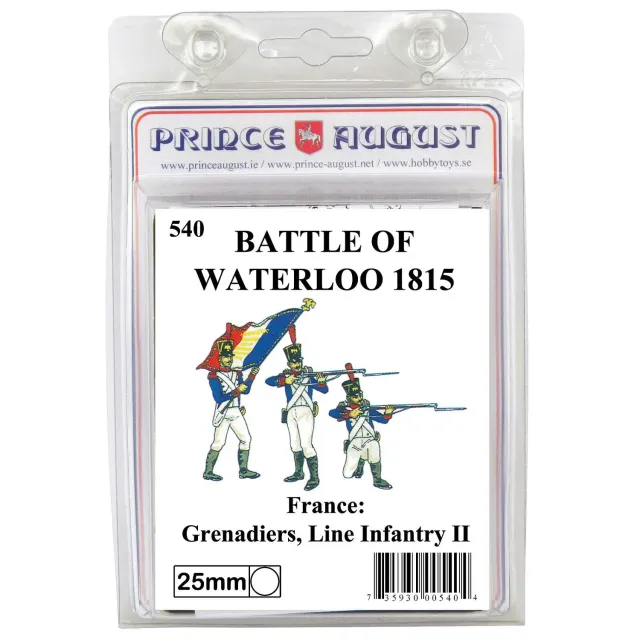 Prince August Infanterie de ligne France N°2 25MM 540 moule 3 figurines métal