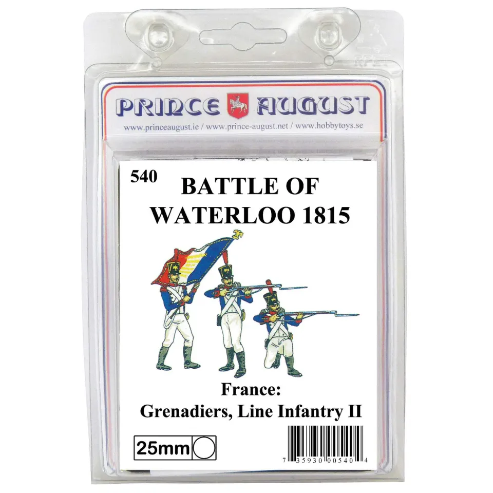 Prince August Infanterie de ligne France N°2 25MM 540 moule 3 figurines métal