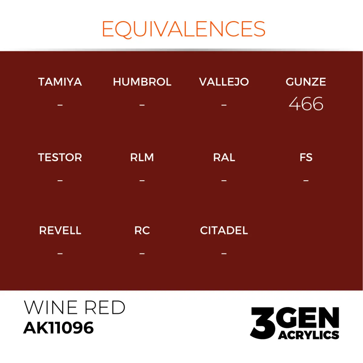 AK Interactive 3Gen Wine Red peinture acrylique 17 ml rouge