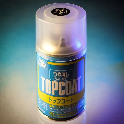 Mr Hobby B-503 Mr Topcoat Flat vernis mat spray
