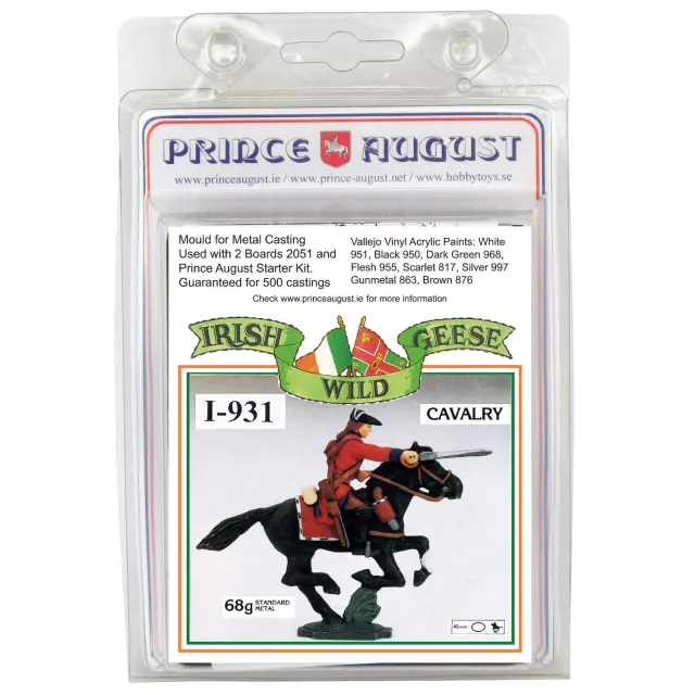 Prince August Wild Geese Cavalier Épée PAI931 moule 40mm métal