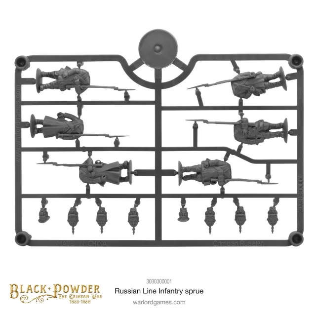 Warlord Black Powder Russes de Crimée grappe plastique 6 figs