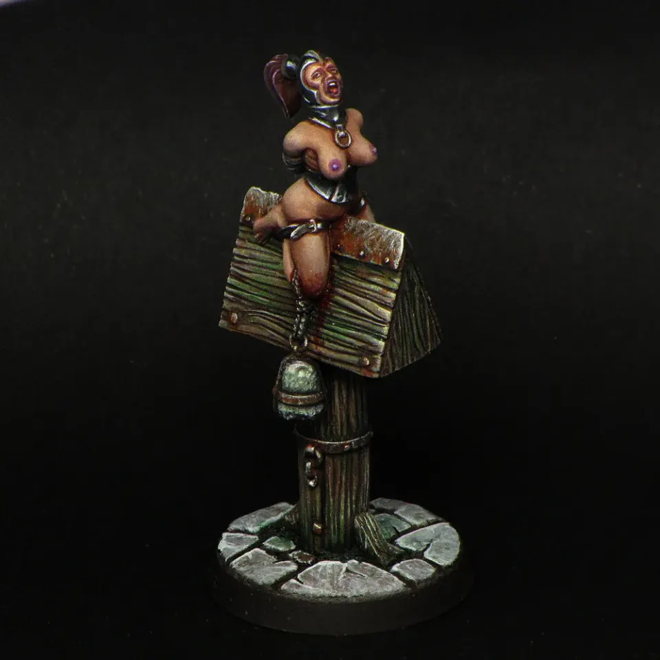Brother Vinni Cheval de Bois figurine résine 28mm supplice