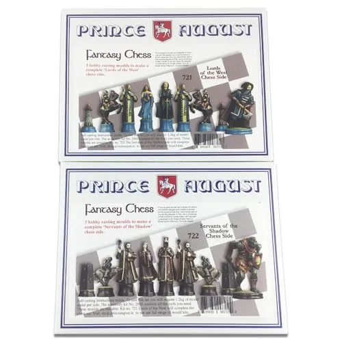 Prince August Fantasy Chess Lords of The West contre Servants of The Shadows moules échecs